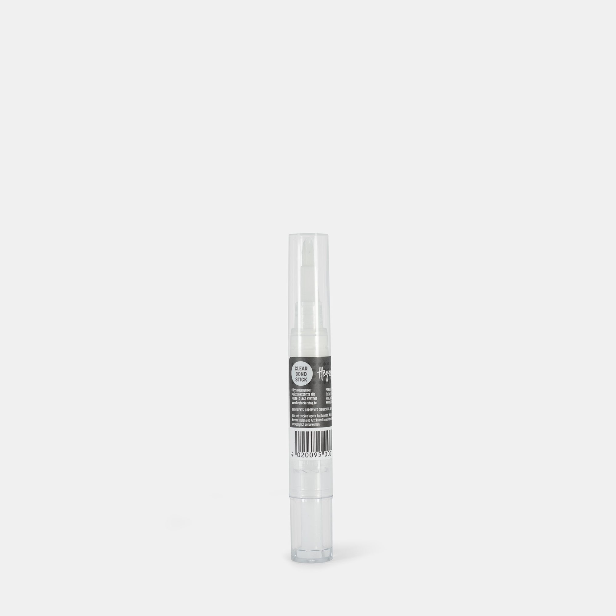 hairsystems heydecke, befestigung, flüssgkleber, clear bond stick